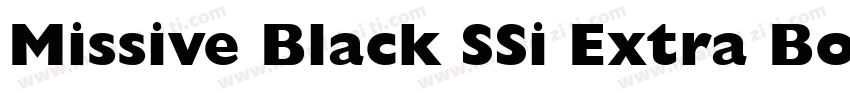 Missive Black SSi Extra Bold字体转换